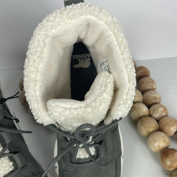Sorel Waterproof Explorer Next Carnival Sz 9 Color Quarry,Sea Salt (NWT) - Picture 9 of 13